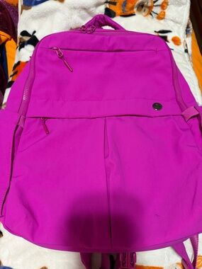Hot pink back pack